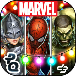 Marvel Puzzle Quest Holiday Christmas Game App Icon 2015