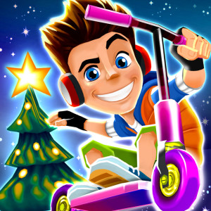 Skyline Skaters - Holiday Christmas Game App Icon 2015