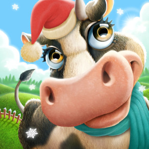 Village and Farm - Holiday Christmas Game App Icon 2015